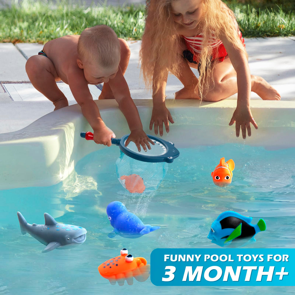 Masagotti no-hole bath toy seal with safe, comfortable grip