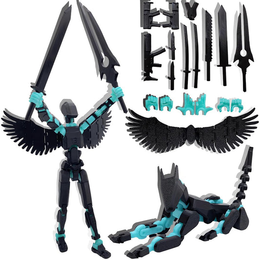 masijssa T13 figure front view with full articulation, ideal for desktop display and collection