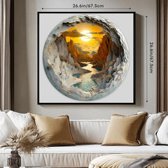 Masseruon 3D sunset canyon design adds depth to the solving experience.
