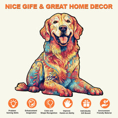 Massersuon golden-retriever puzzle is a thoughtful gift for birthdays or holidays