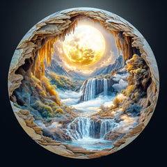 Masseruon Moonlit River puzzle cover image engaging 1000-piece challenge for quiet evenings