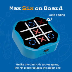 MASSRT 3 in 1 Tic Tac Toe blue LED display, quick mental warmups between tasks.