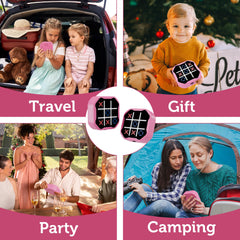 MASSRT LED-lit tic tac toe display pink for clear visuals