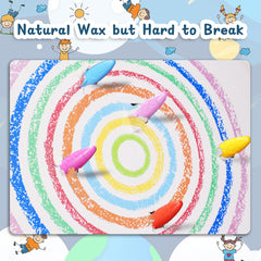Washable MASSRT crayons are easy to clean after color time