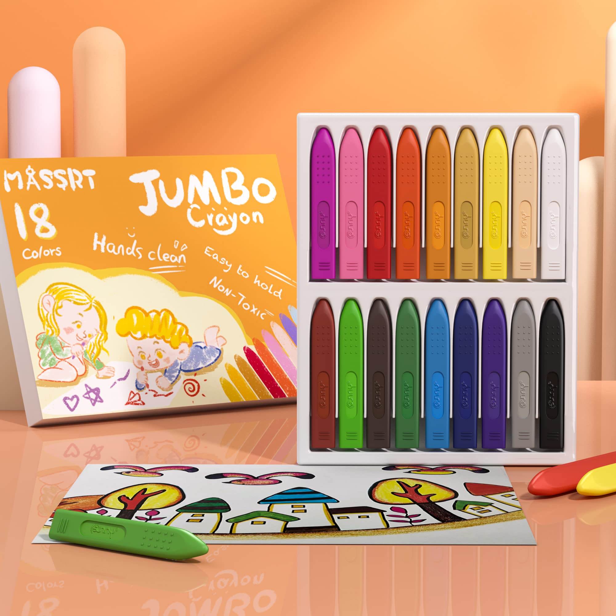 MASSRT 18–24 color palette invites creativity for endless drawing sessions.