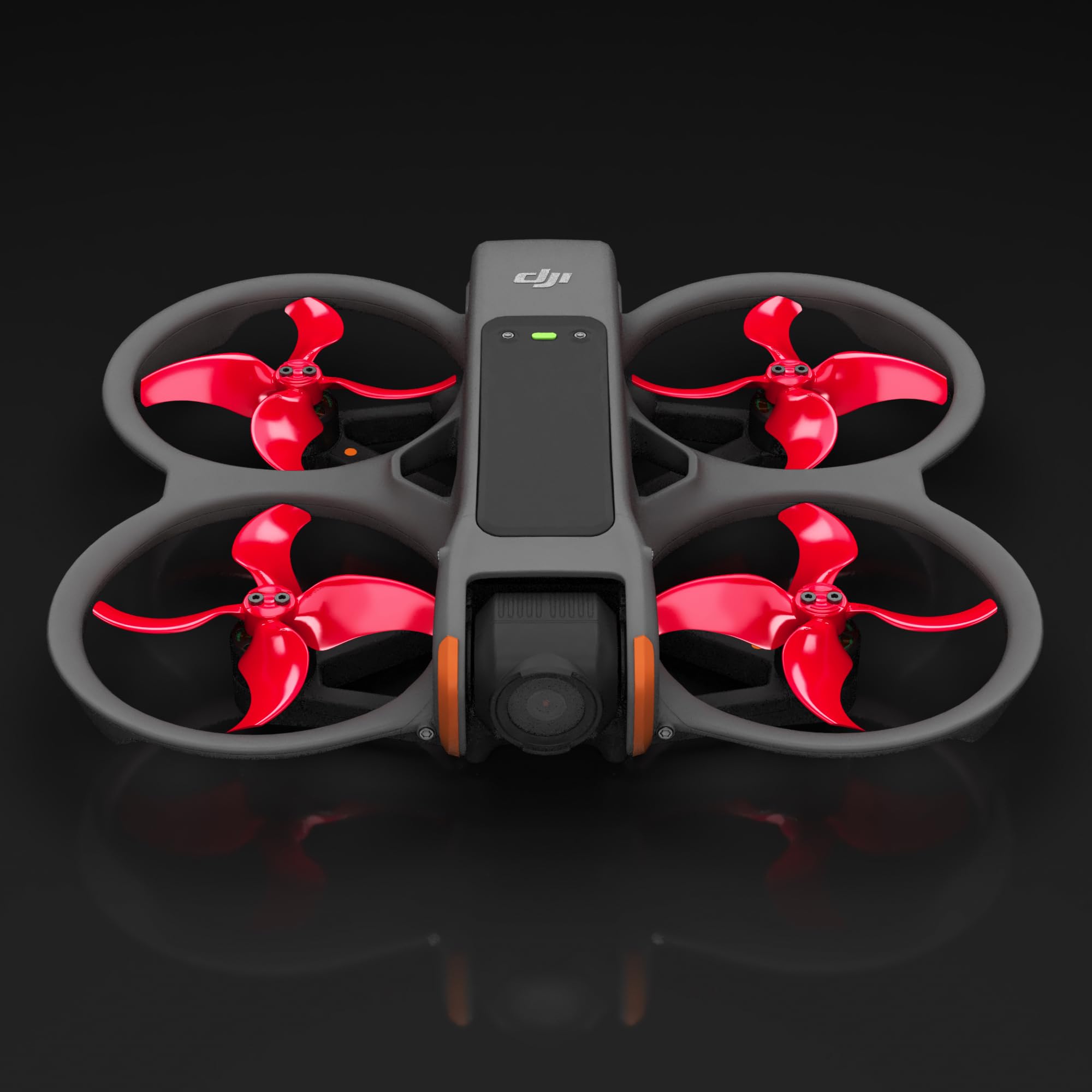 Master Airscrew stealth propellers red close-up blade design for efficiency and responsiveness