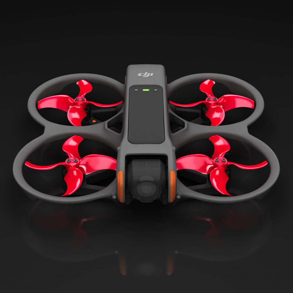 Master Airscrew stealth propellers red close-up blade design for efficiency and responsiveness