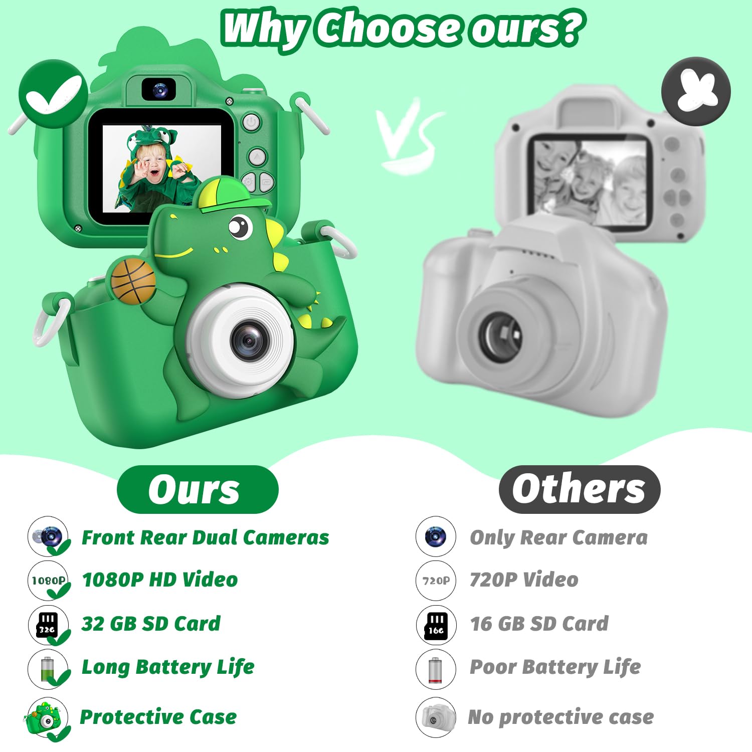Masterbee kids camera puzzle games showcasing educational entertainment for kids.