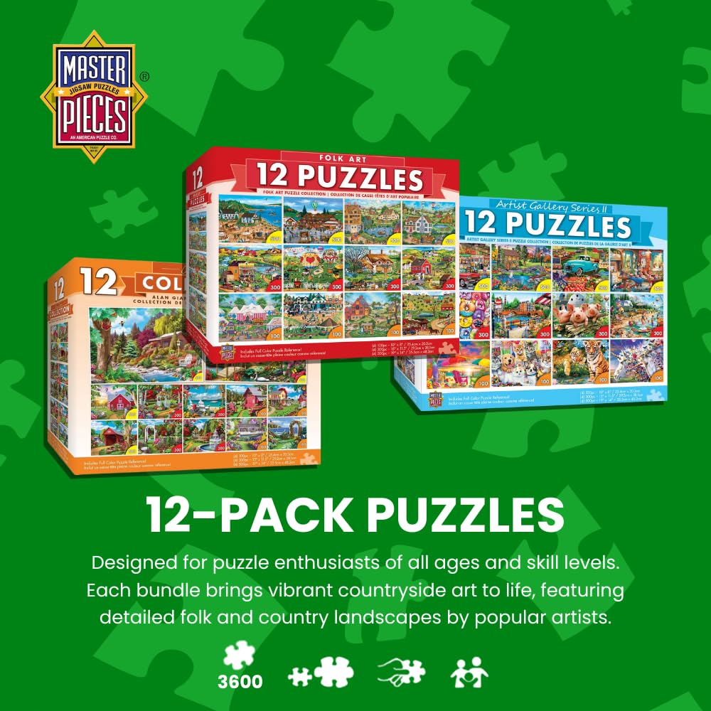 MasterPieces 300-piece puzzle engaging all ages during evenings