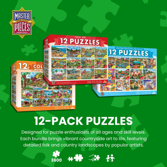 MasterPieces 300-piece puzzle engaging all ages during evenings