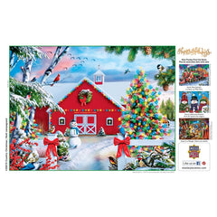 MasterPieces 18x24 size puzzle shown, ideal for desktop or coffee table setups.
