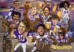 MasterPieces bold graphics puzzle, vibrant NFL artwork.