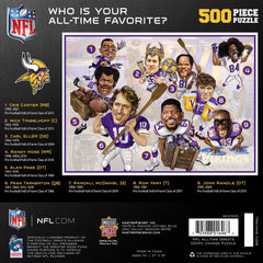 MasterPieces Vikings caricatures puzzle, bold colors for engaging solo or group play.