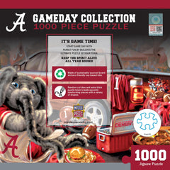 Masterpieces Alabama Crimson Tide Gameday puzzle completed, ready for display and fan-worthy brag moments.