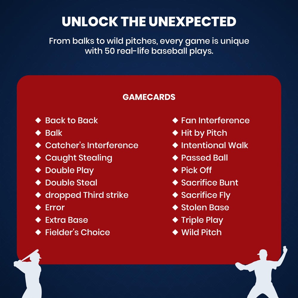 Illustrated double plays card from MasterPieces baseball board game enhances strategy