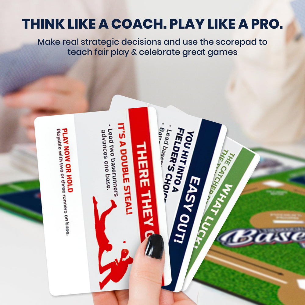 Scorekeeping sheet from MasterPieces Baseball Dice Board Game helps track runs