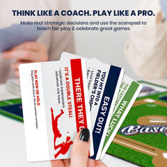 Scorekeeping sheet from MasterPieces Baseball Dice Board Game helps track runs