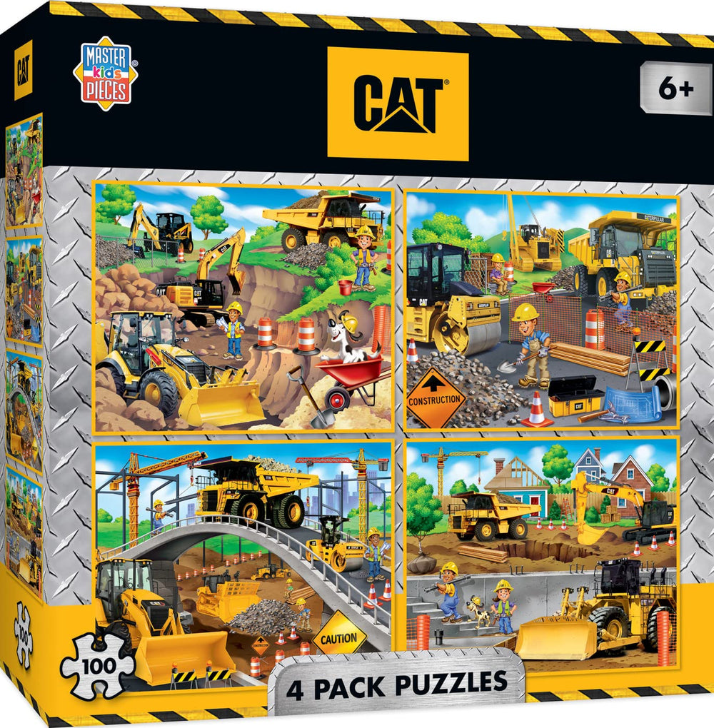 MasterPieces Caterpillar Collection 100-piece puzzles spark focus for kids 6+.