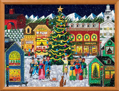 MasterPieces Christmas tree town scene in Holiday Harmony