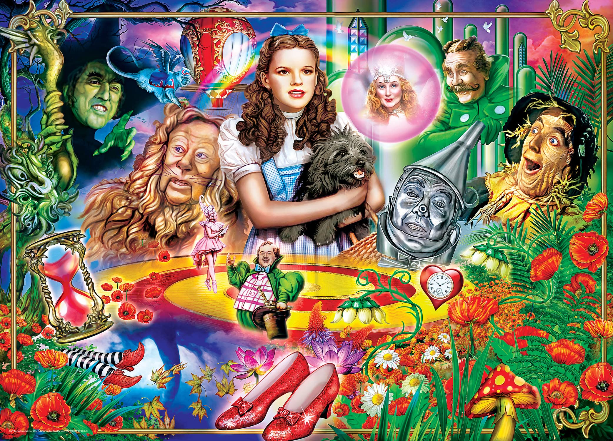 Masterpieces Dorothy and Wizard in Emerald City scene for relaxed evenings.