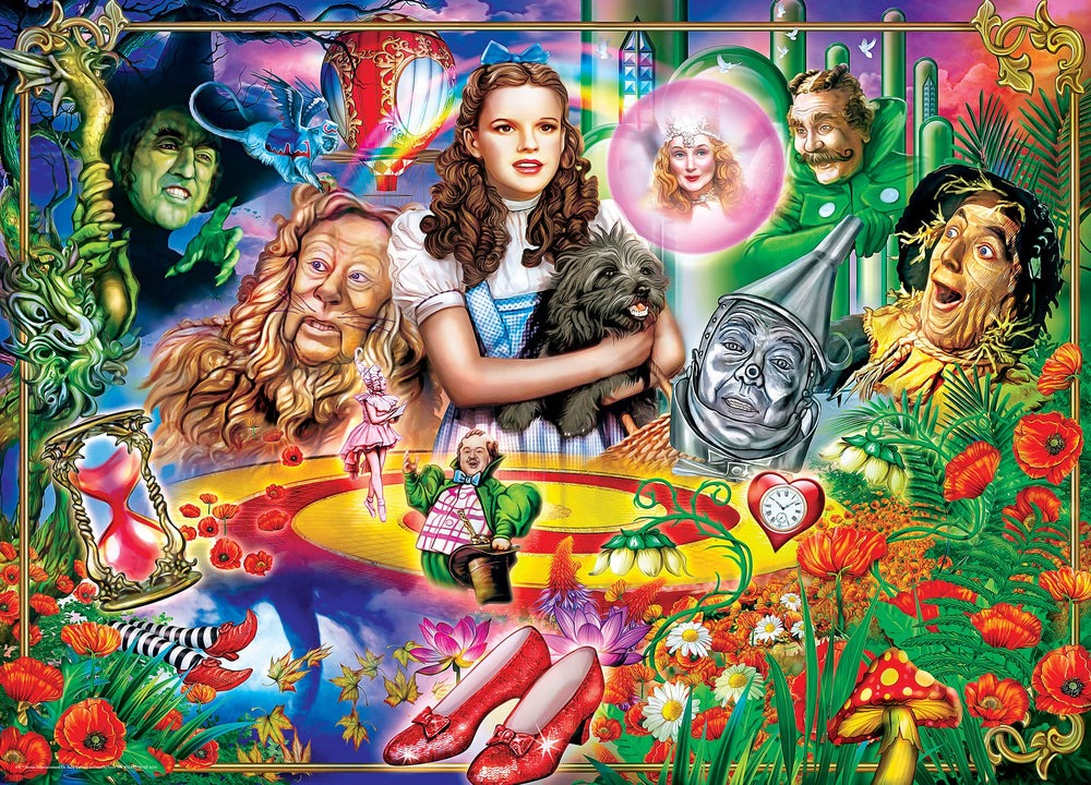 Masterpieces Dorothy and Wizard in Emerald City scene for relaxed evenings.