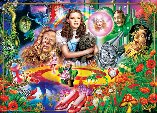Masterpieces Dorothy and Wizard in Emerald City scene for relaxed evenings.
