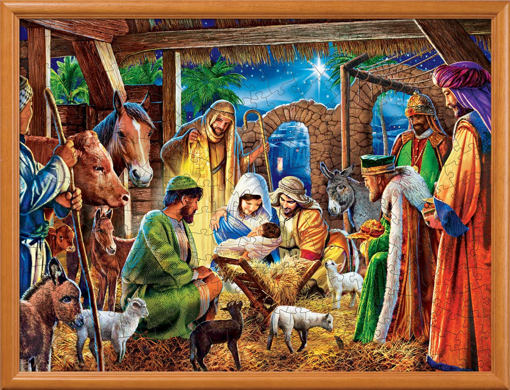 Eco-friendly MasterPieces puzzle made with recycled materials and soy-based inks.