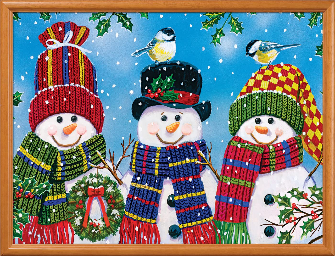 MasterPieces EZ Grip Snowy Afternoon Friends family night scene inviting bonding