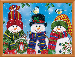 MasterPieces EZ Grip Snowy Afternoon Friends family night scene inviting bonding