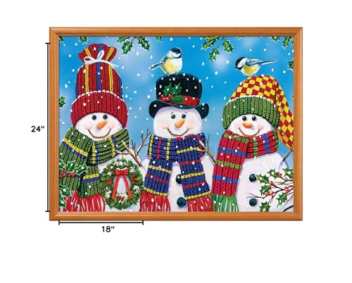MasterPieces EZ Grip Snowy Afternoon Friends winter scene with festive mood