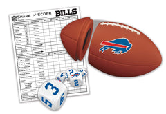 MasterPieces Game Day Buffalo Bills dice game with scorepad enhances family game night.