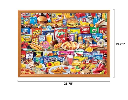 Open layout of MasterPieces Kids Favorite Foods promotes collaborative family time