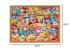 Open layout of MasterPieces Kids Favorite Foods promotes collaborative family time