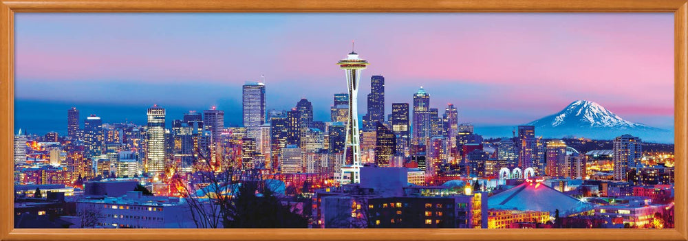 MasterPieces Mount Rainier background—dramatic panorama enhances home decor.
