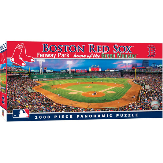MasterPieces panoramic stadium front-row view puzzle for baseball fans.