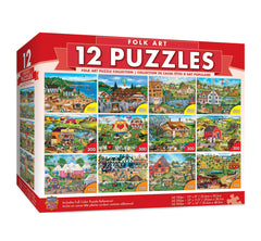 MasterPieces round 100-piece puzzle with vibrant colors for a relaxing evening.