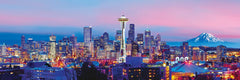 MasterPieces Seattle panoramic urban detail—vibrant colors ideal for display.
