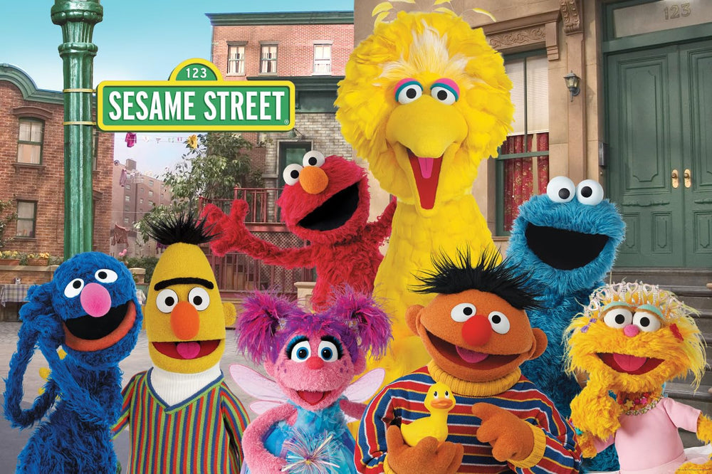 Masterpieces Sesame Street Best Friends durable pieces closeup highlight sturdy construction for repeated play.