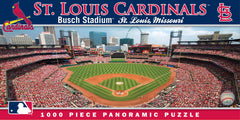 MasterPieces 1000-piece Cardinals center-view panorama puzzle, perfect for wall display.