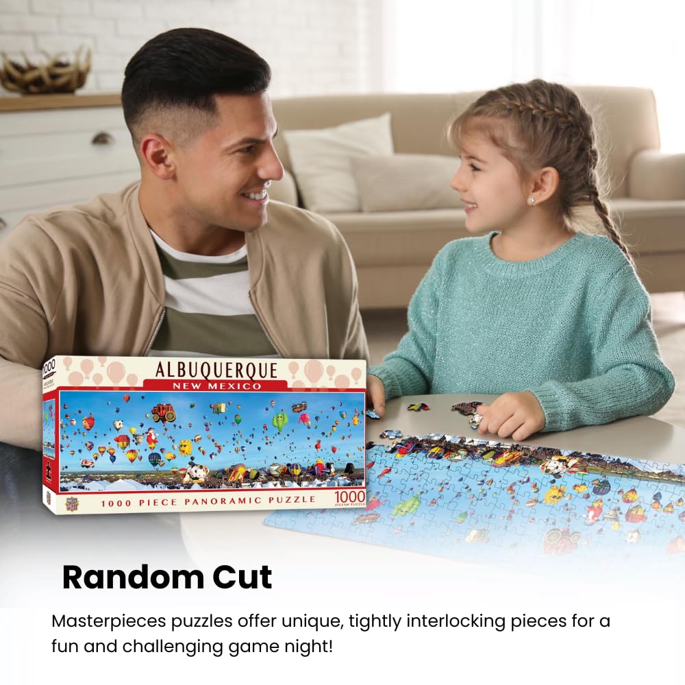 MasterPieces anti-glare matte finish on puzzle helps reduce reflections during play.