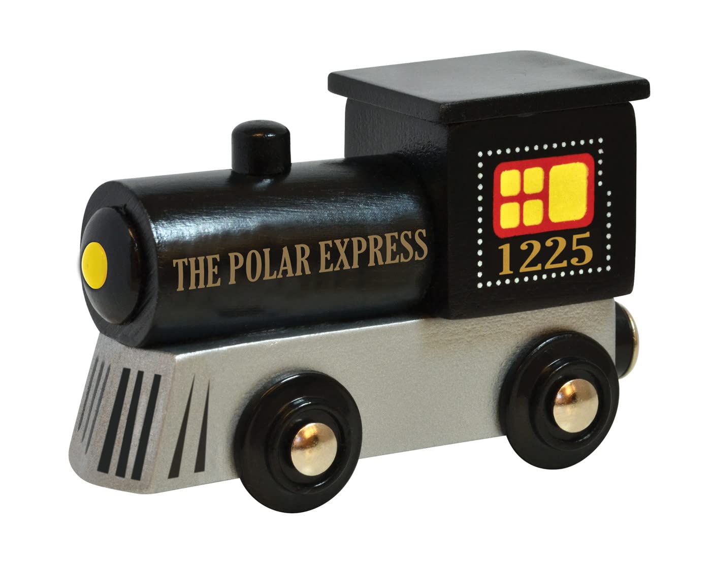 MasterPieces Polar Express wooden train engine front view for imaginative play