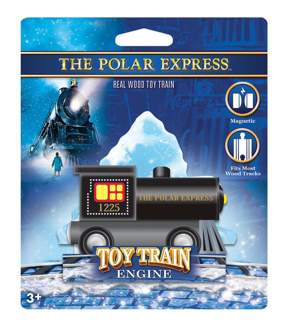 MasterPieces Polar Express wooden train engine side-magnetic connection for easy linking