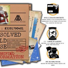 Masters of Mystery family detective game setup promotes group play and easy setup