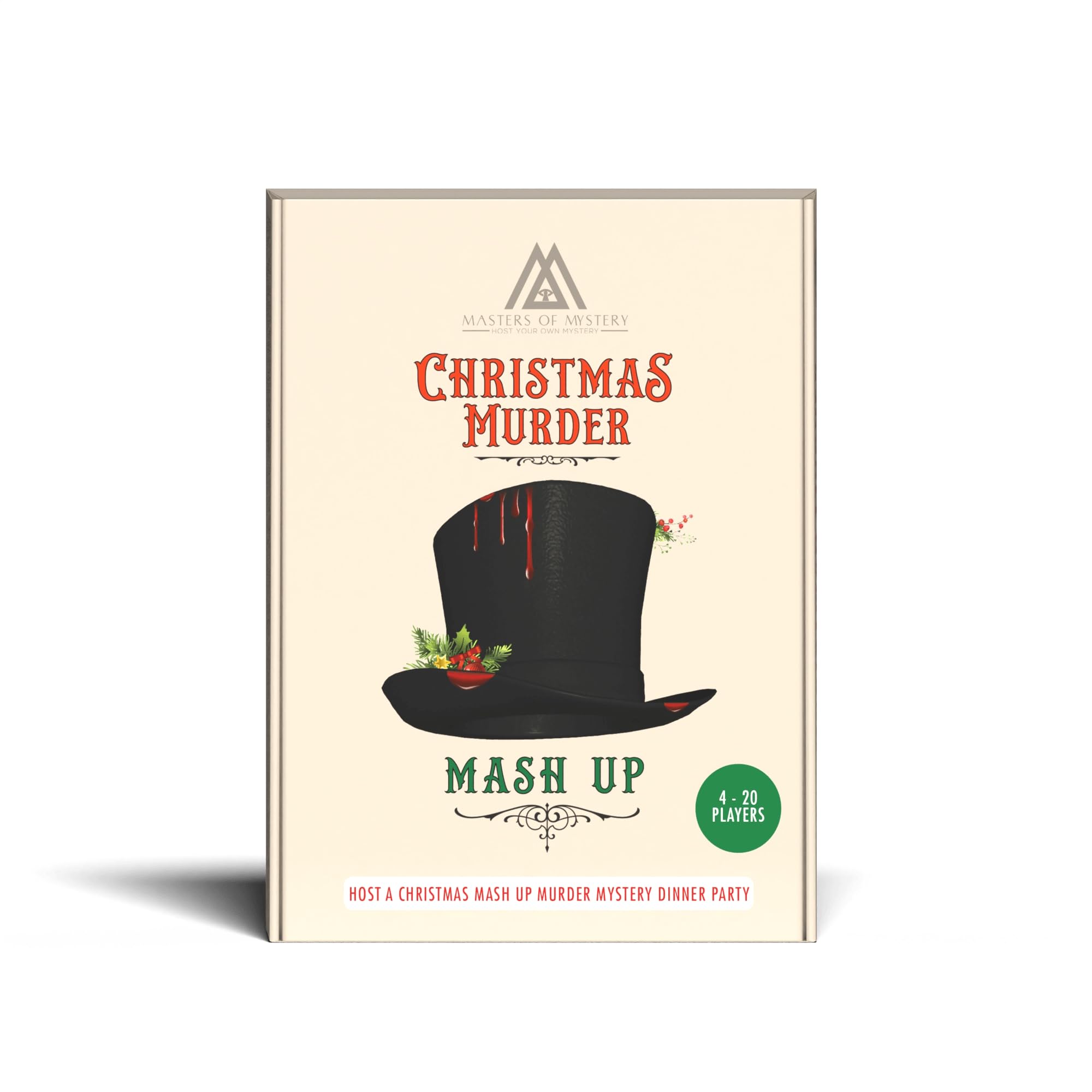 Masters of Mystery Victorian Christmas murder scene for a festive dinner party intrigue