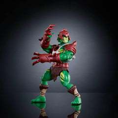 Battle Cat-Man bracers enabling claw poses for action scenes