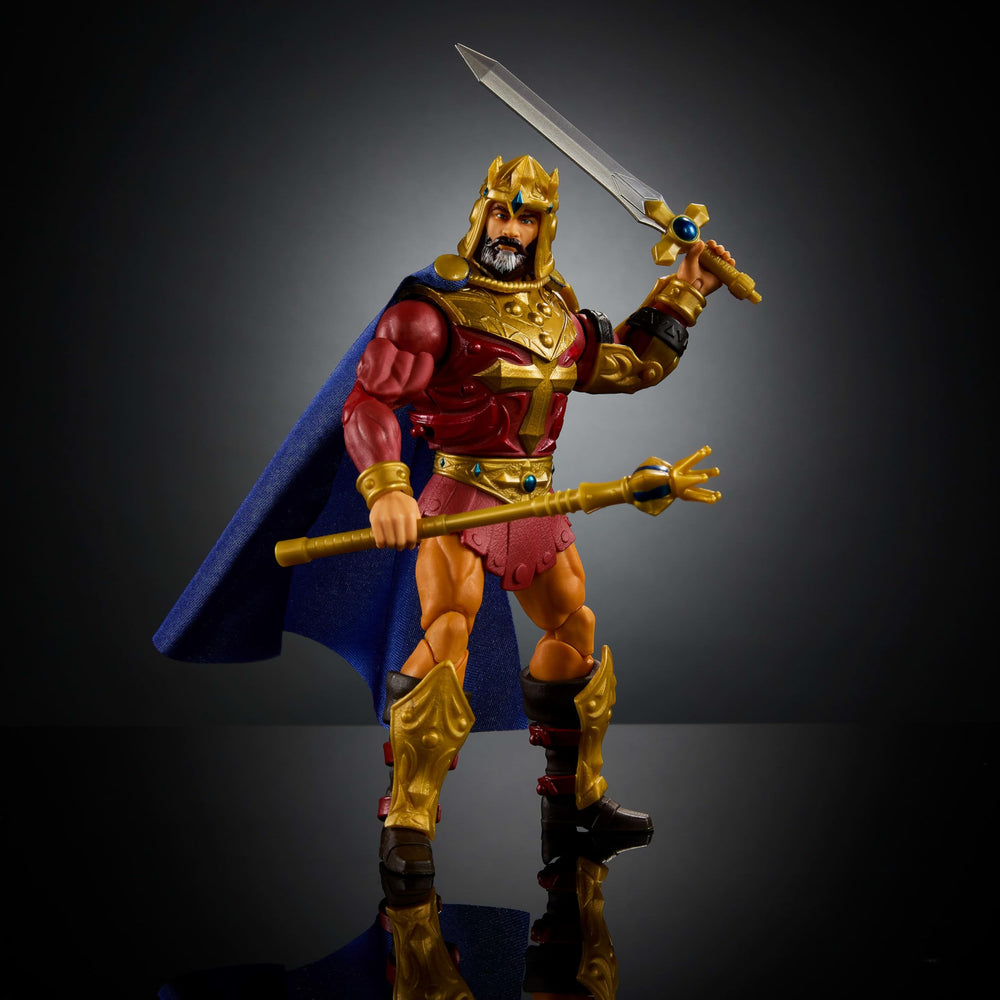 Helmet swap option for King Randor offering varied regal looks
