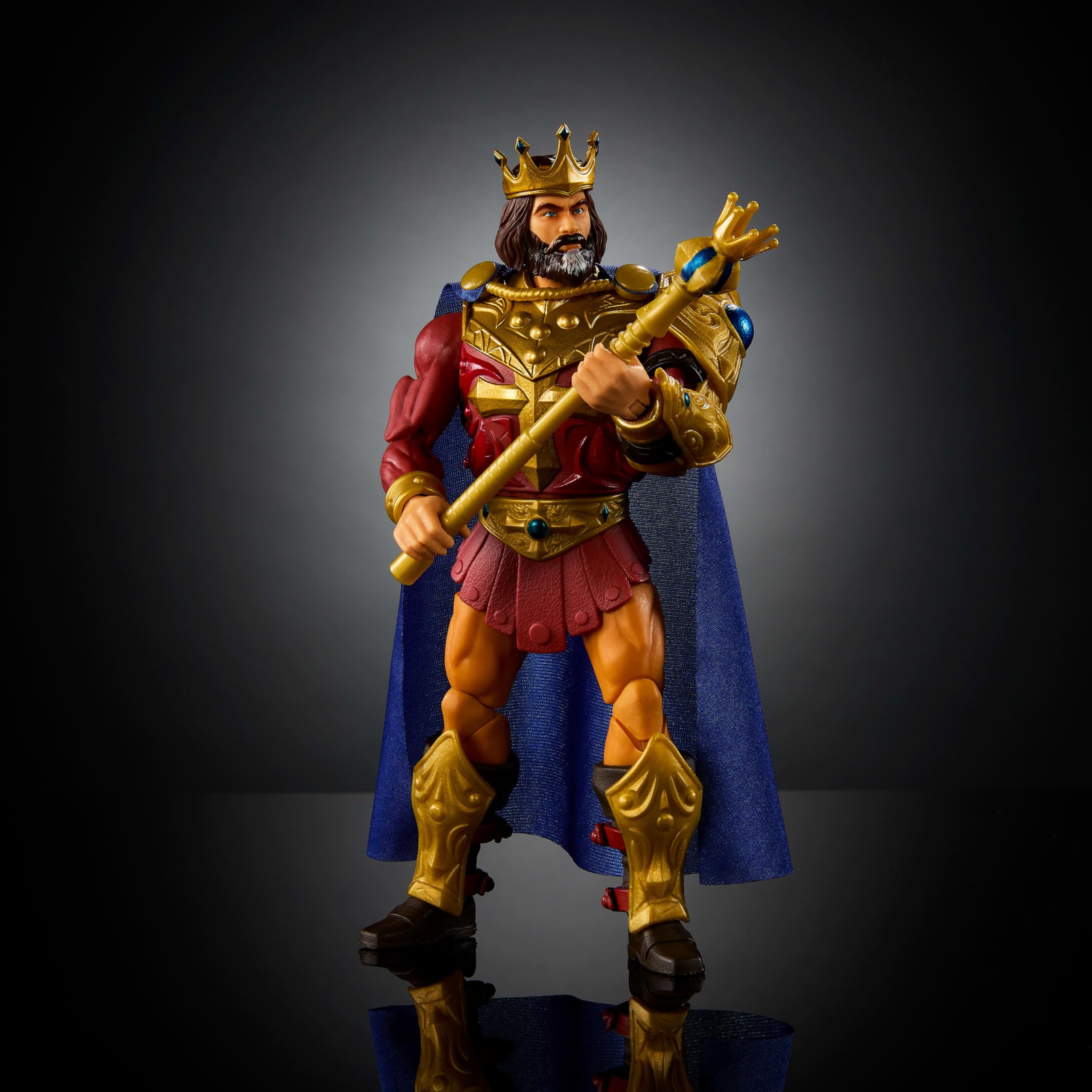 Scepter and sword combine into spear for dynamic action poses