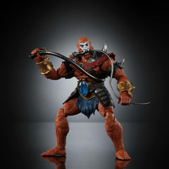 Included mace and whip accessories enhance display and storytelling.