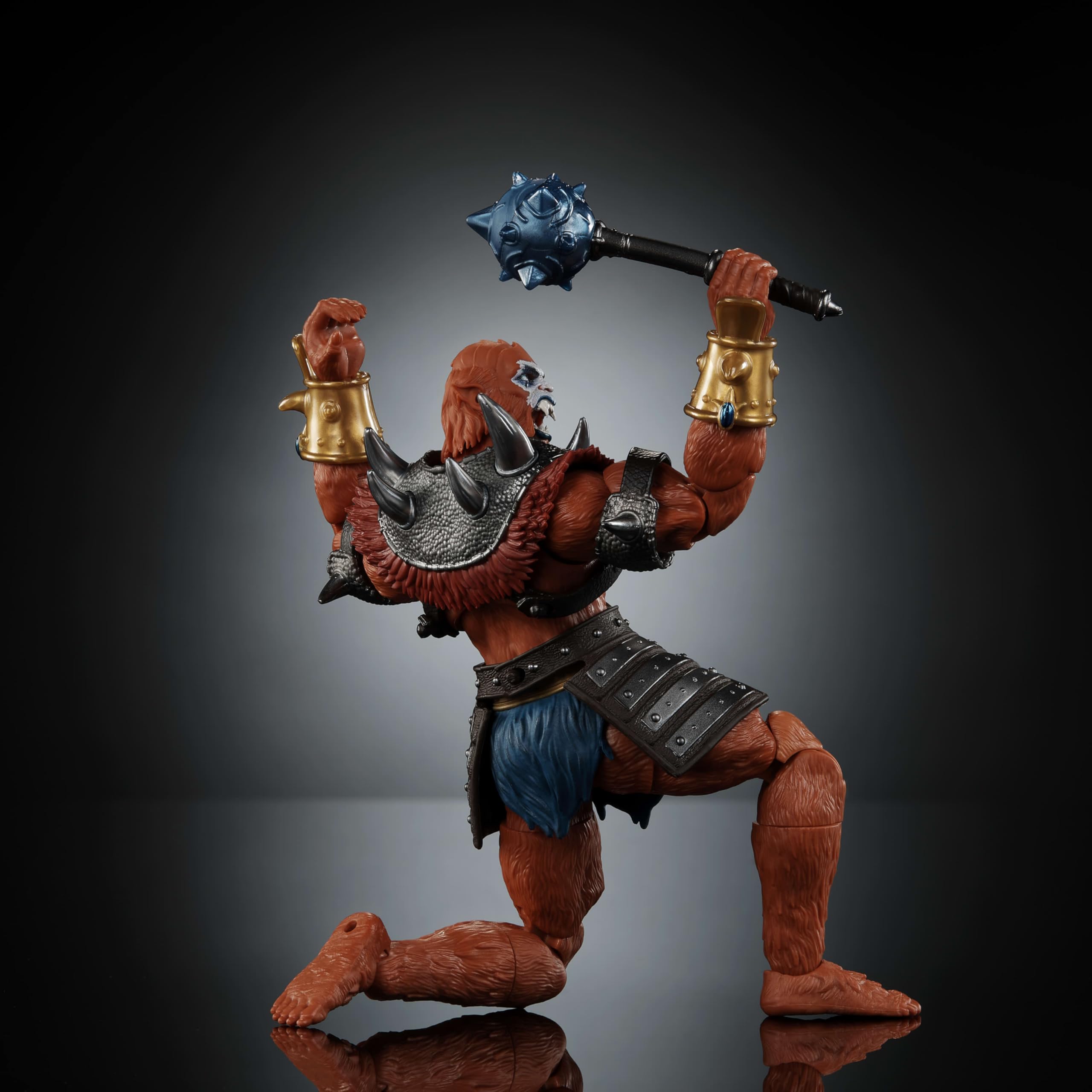 Removable armor pieces provide customization options for display.