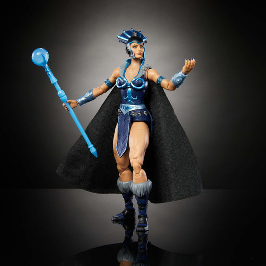 Evil-Lyn figure with 30 articulation points for dynamic posing.